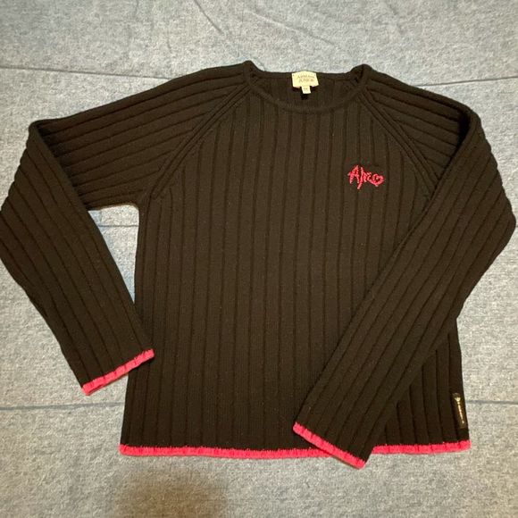 Armani Junior Girls wool sweater Navy Sz 12A - Picture 1 of 5